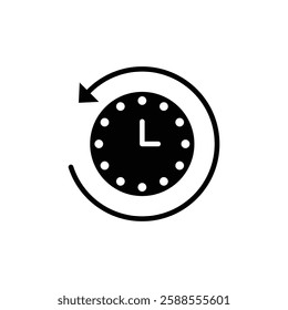 History icon Flat vector set outline