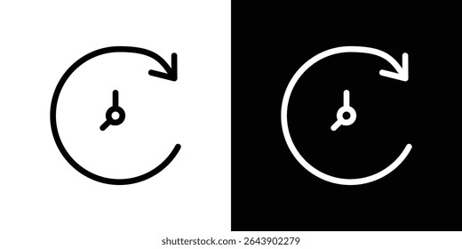 History icon Graphic vector set for ui design