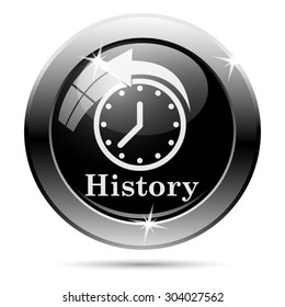 History icon. Internet button on white background. EPS10 vector 