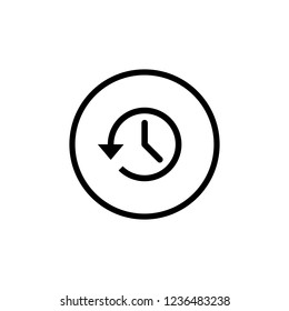 History icon. History line icon