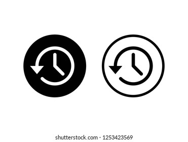 History icon. History line icon