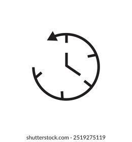 History icon. History line icon
