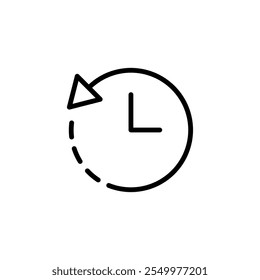 History icon logo design. recent event history sign and symbol