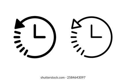 History icon logo design. recent event history sign and symbol