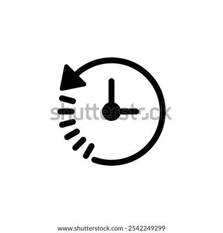 History icon logo design. recent event history sign and symbol
