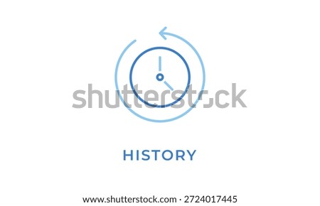 History Icon Or Logo Isolated Vector Illustration