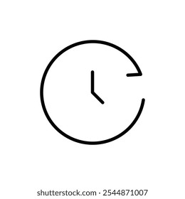 History icon Outline vector for web ui