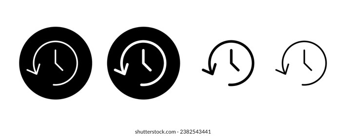 Illustration über das Geschichtssymbol. aktuelles Ereignisschild und -symbol