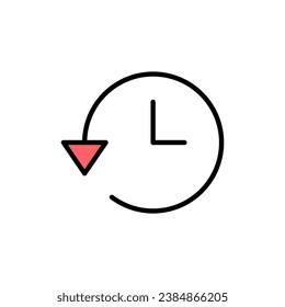 History icon set  illustration. recent event history sign and symbol