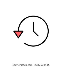 History icon set  illustration. recent event history sign and symbol