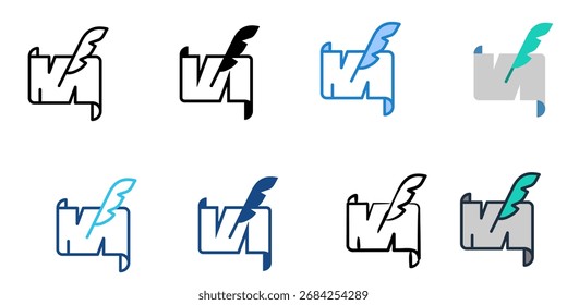 Ícone do histórico definir coleção de vários estilos 
