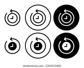 history icon set. old poetry history paper vector symbol in black color.
