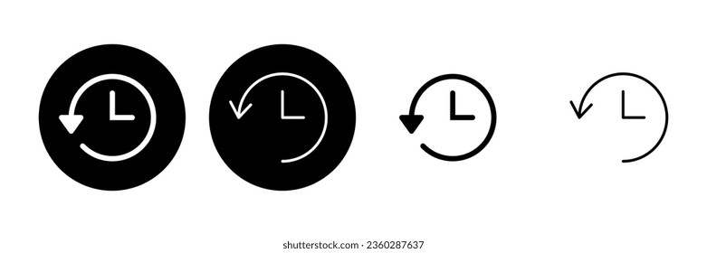 Symbol Geschichte gesetzt. jüngste Ereignisgeschichte