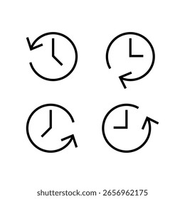 Icono de la historia Icono Set Concepto de diseño de Vector