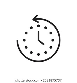 History icon Simple thin outline