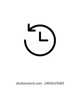 Icono de historia simple vector de tiempo perfecto ilustración