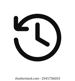 icono de historial. Signo de Vector simple.