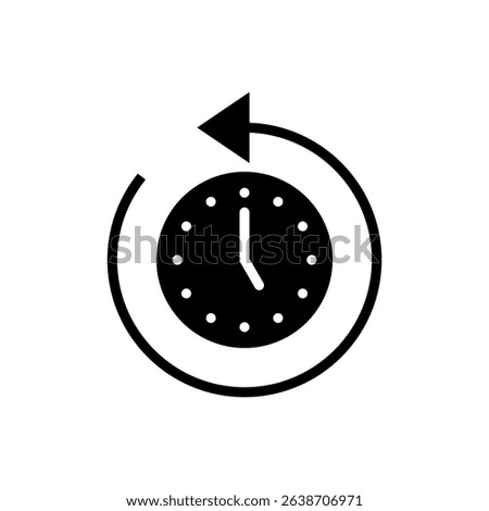 History icon symbol for apps and websites. recent event history sign and symbol