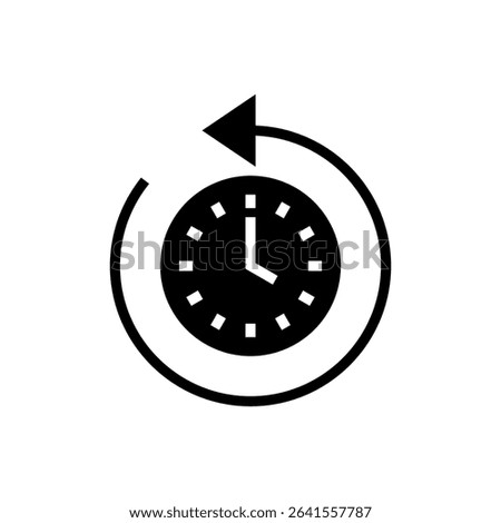 History icon symbol for apps and websites. recent event history sign and symbol