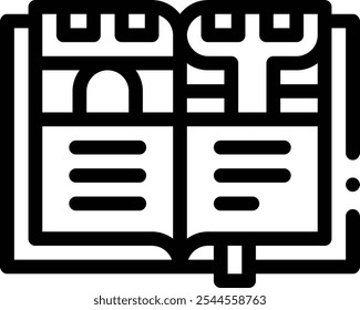 history icon. Thin Linear Style Design Isolated On White Background