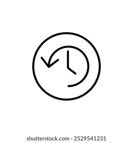 History icon Thin vector set