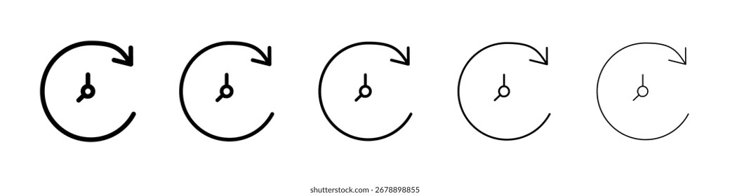 History icon vector collection. EPS 10