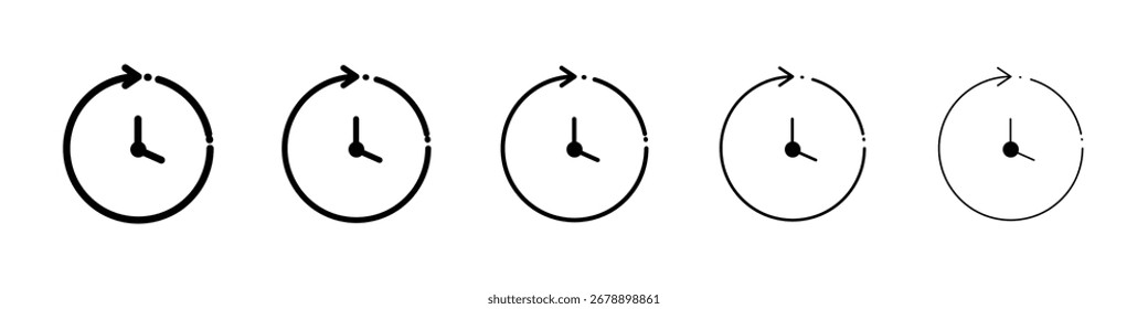 History icon vector collection. EPS 10