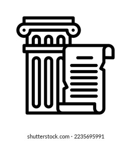 History icon vector illustration logo template isolated on white background