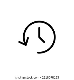 History icon vector illustration. recent event history sign and symbol