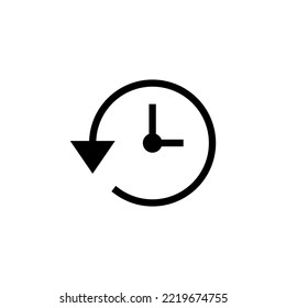 History icon vector illustration. recent event history sign and symbol
