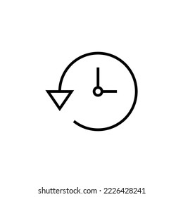 Geschichtssymbol, Vektorgrafik. aktuelles Ereignisschild und -symbol