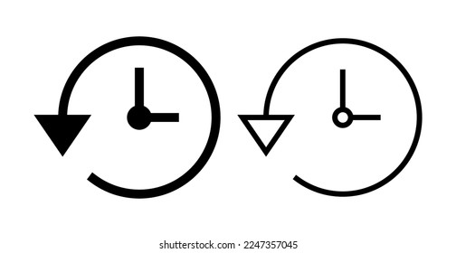 Geschichtssymbol, Vektorgrafik. aktuelles Ereignisschild und -symbol