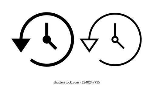 History icon vector illustration. recent event history sign and symbol