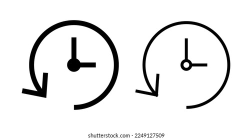 History icon vector illustration. recent event history sign and symbol