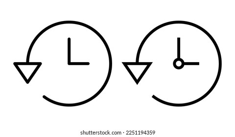 Geschichtssymbol, Vektorgrafik. aktuelles Ereignisschild und -symbol