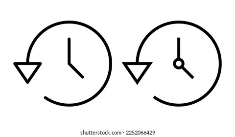 History icon vector illustration. recent event history sign and symbol