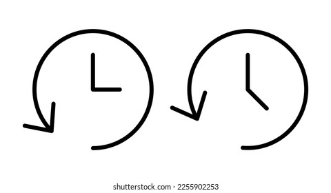 History icon vector illustration. recent event history sign and symbol