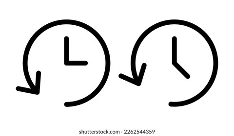 History icon vector illustration. recent event history sign and symbol