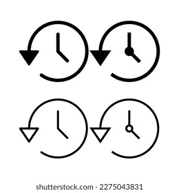 History icon vector illustration. recent event history sign and symbol