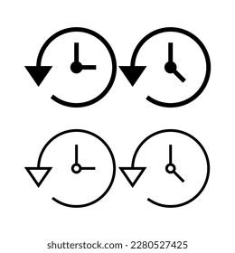History icon vector illustration. recent event history sign and symbol