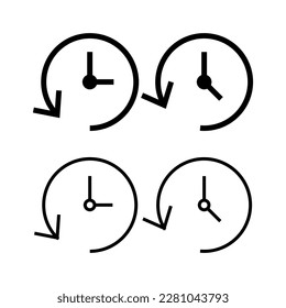 History icon vector illustration. recent event history sign and symbol