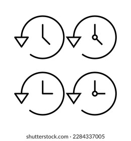 History icon vector illustration. recent event history sign and symbol