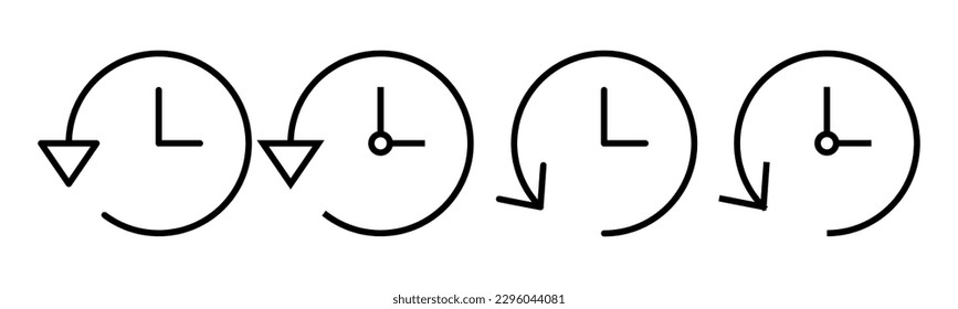 History icon vector illustration. recent event history sign and symbol
