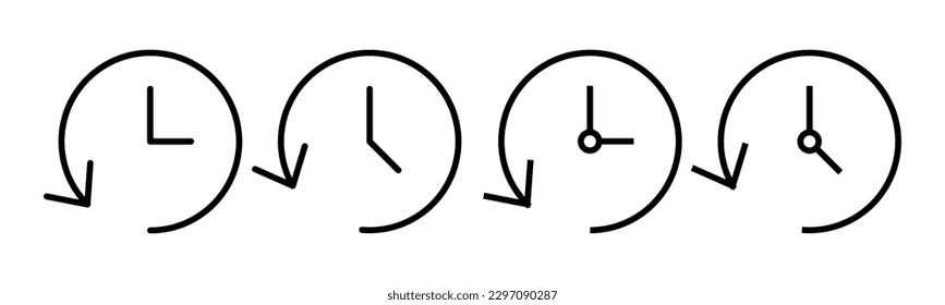 History icon vector illustration. recent event history sign and symbol
