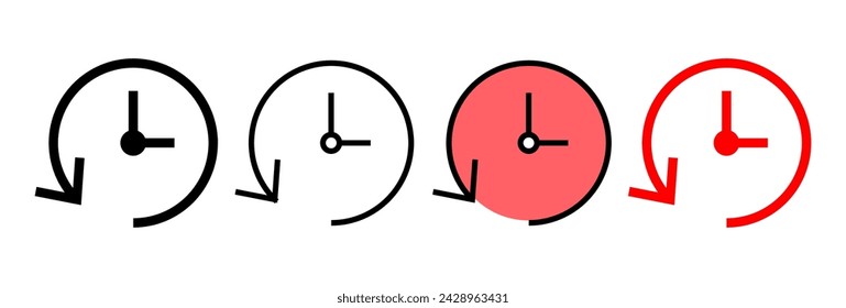 Historiensymbol Vektor-Illustration. Symbol und Symbol für kürzlich zurückliegende Ereignisse