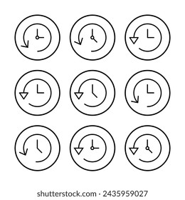 History icon vector illustration. recent event history sign and symbol