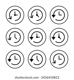 History icon vector illustration. recent event history sign and symbol