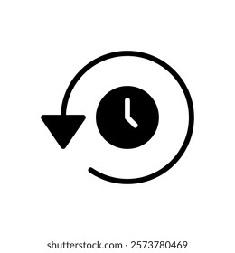 History icon vector illustration. recent event history sign and symbol