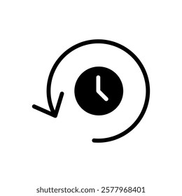 History icon vector illustration. recent event history sign and symbol