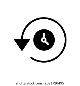 History icon vector illustration. recent event history sign and symbol
